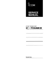 Preview for 1 page of Icom IC-706MKII Service Manual