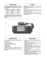 Preview for 2 page of Icom IC-706MKII Service Manual