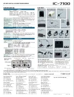 Preview for 4 page of Icom IC-7100 Specification