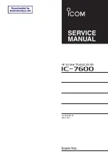 Icom IC-7600 Service Manual preview