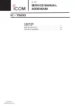 Preview for 135 page of Icom IC-7600 Service Manual