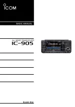 Icom IC-905 Basic Manual preview