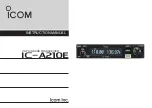 Preview for 1 page of Icom IC-A210E Instruction Manual