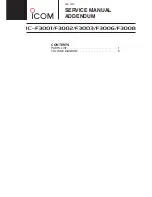 Preview for 10 page of Icom IC-F3001 Service Manual