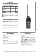 Preview for 2 page of Icom IC-F3062T Service Manual
