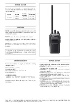 Preview for 2 page of Icom IC-F3210D Series Service Manual