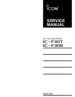 Icom IC-F3GT Service Manual preview