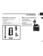 Preview for 5 page of Icom IC-F43GT Instruction Manaul