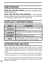 Preview for 4 page of Icom IC-F50V Instruction Manual