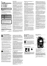 Preview for 1 page of Icom IC-F52D Instructions