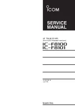Preview for 1 page of Icom IC-F8101 Service Manual