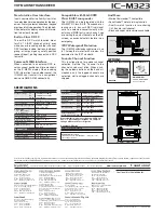 Preview for 2 page of Icom IC-M323 Specification