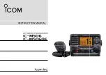 Icom IC-M506GE Instruction Manual preview