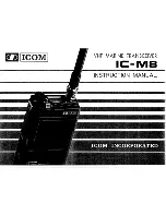 Icom IC-M8 Instruction Manual preview