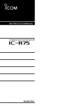 Предварительный просмотр 1 страницы Icom IC-R75 Instruction Manual