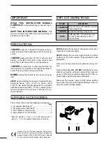 Предварительный просмотр 2 страницы Icom IC-R75 Instruction Manual