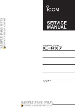 Preview for 1 page of Icom IC-RX7 Service Manual