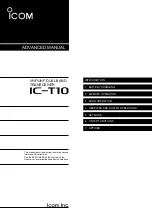 Preview for 1 page of Icom IC-T10 Advanced Manual