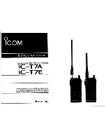 Preview for 1 page of Icom IC-T7A Instruction Manual