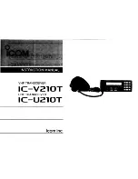 Preview for 1 page of Icom IC-V210T Insrtuction Manual