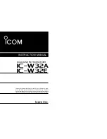 Preview for 1 page of Icom IC-W32A Instruction Manual
