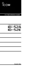 Preview for 1 page of Icom ID-52A Reference Manual