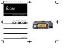 Icom ID-800H Instruction Manual preview
