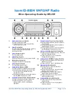 Icom ID-800H Operating Manual preview