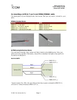 Preview for 1 page of Icom M504 Connection Instructions