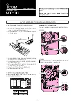 Icom UT-111 Instructions preview