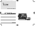 Icom VHF MARINE TRANSCEIVER IC-M501EURO Instruction Manual preview