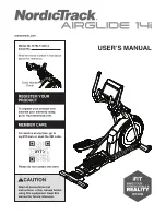 ICON Health & Fitness NordicTrack AIRGLIDE 14i User Manual preview