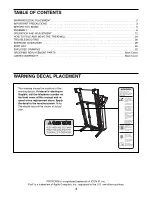 Предварительный просмотр 2 страницы ICON Health & Fitness PFTL99908.1 User Manual