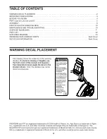 Preview for 2 page of ICON Health & Fitness PRO_FORM 310 CSX User Manual