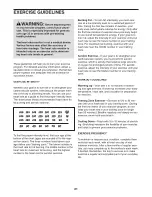 Preview for 21 page of ICON Health & Fitness PRO_FORM 310 CSX User Manual