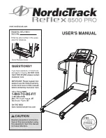 ICON IP NordicTrack REFLEX 8500 PRO User Manual preview