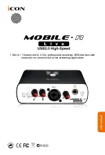 ICON ProAudio MobileR Live Manual preview