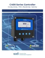 Предварительный просмотр 1 страницы Icon Process Controls ProCon C400 Series Operating Manual