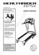 ICON HEALTHRIDER H75T User Manual preview