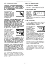 Preview for 15 page of ICON HEALTHRIDER H75T User Manual