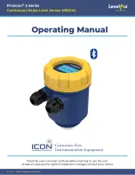 ICON LevelPro ProScan 3 Series Operating Manual preview
