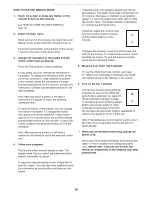 Preview for 18 page of ICON NordicTrack FREESTRIDE TRAINER FS9i User Manual