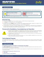 Предварительный просмотр 3 страницы ICON UltraFlo truflo UF-500 Series Operating Manual