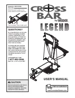 ICON WEILDER CROSS BAR LEGEND Manual предпросмотр