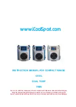 iCool COMPACT Cool Instruction Manual предпросмотр