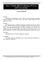 ICP DAS USA I-7530A-MR-FD User Manual preview