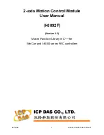 Предварительный просмотр 1 страницы ICP DAS USA I-8092F User Manual