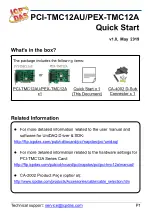 Preview for 1 page of ICP DAS USA PCI-TMC12AU Quick Start Manual