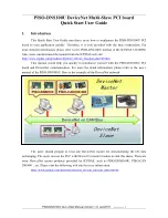 Preview for 1 page of ICP DAS USA PISO-DNS100U Quick Start User Manual