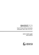 Preview for 1 page of Idea BASSO2121 Quick Start Manual